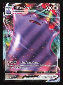 Pokemon Ditto VMAX 051/072 Shining Fates Ultra Rare Full Art Holo LP - Image 1