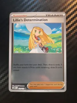 Lillie’s Determination 119/132 Uncommon Reverse Holo Pokemon Mega Evolution NM - Image 1