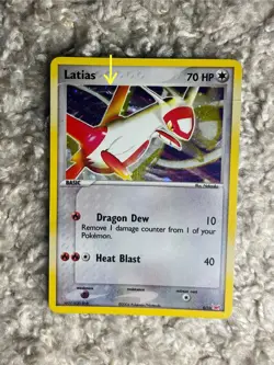Latias & Latios Pokemon 2004 EX Dragon Trainer Kit Half Deck Promo Holo Swirl MP - Image 3