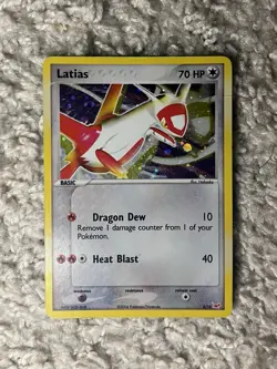 Latias & Latios Pokemon 2004 EX Dragon Trainer Kit Half Deck Promo Holo Swirl MP - Image 4