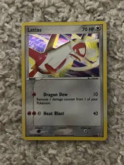 Latias & Latios Pokemon 2004 EX Dragon Trainer Kit Half Deck Promo Holo Swirl MP - Image 5