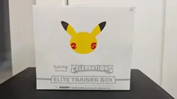 Pokemon TCG: 25th Anniversary Celebrations Elite Trainer Box (2021) (Small Tear) 820650809439 - Image 1