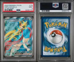 2025 Pokemon JTG EN - Hop’s Zacian ex Ultra Rare PSA 9 Mint (#176) - Image 3