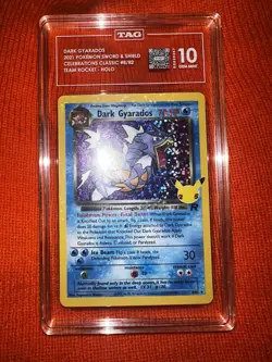 2021 POKEMON CELEBRATIONS CLASSIC COLLECTION #8 DARK GYARADOS-HOLO TAG 10 - Image 1