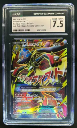2014 Pokemon XY Furious Fists Mega Lucario Promos #55a/111 CGC 7.5 - Image 1