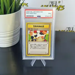 PSA 9 2000 JAPANESE MOO MOO MILK BANNED ARTWORK NEO GENESIS TRAINER POKEMON - Image 1