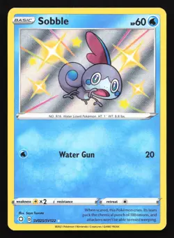 Pokemon Sobble SV025 Shining Fates Shiny Vault Ultra Rare Holo LP - Image 1