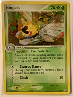 Ninjask 13/107 Deoxys Holo 2005 Vintage Pokemon Rare - Image 1