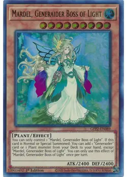 Yugioh Mardel, Generaider Boss of Light (Ultra Rare) (1st Edition) GFP2-EN089 P - Image 1