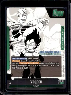 2025 Dragon Ball Super Fusion World Vegeta Leader Manga Booster #FB04-051 - Image 2