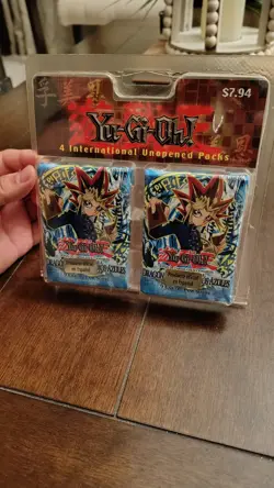 NEW Yu-Gi-Oh! Legend of Blue Eyes White Dragon 4 Unopened Packs 1st Edition 2006 - Image 1
