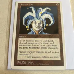 MTG Magic The Gathering - Jester's Cap - Oversized Artifact 6x9 Promo Card - Image 1