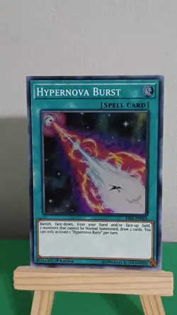 2019 Yugioh Hypernova Burst Spell Card RIRA-EN063 Super Rare Rising Rampage - Image 3