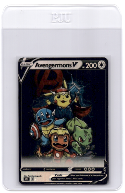 CUSTOMmade madeTOorder full art holo pokemon card PTL232 Avengermons - Image 1