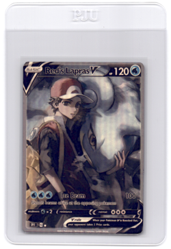 CUSTOMmade madeTOorder full art holo pokemon card PTL303 Red's Lapras - Image 1