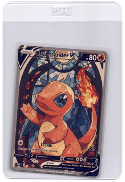 CUSTOMmade madeTOorder full art holo pokemon card PTL172 Charmander - Image 1