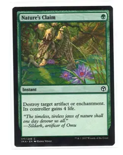 MTG Iconic Masters - 1x Nature's Claim - NM - Image 1