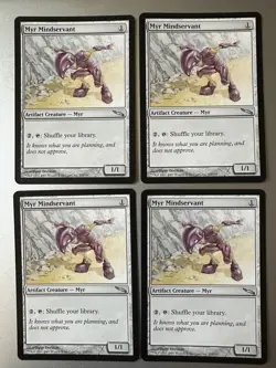 4x Myr Mindservant (NM) Mirrodin Uncommon MRD Magic the Gathering MTG Playset - Image 1