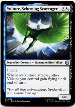 Vulture, Scheming Scavenger [Marvel's Spider-Man] MTG Magic NM/M 💧💀 - Image 3