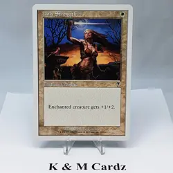 MTG - 7th Edition - Holy Strength - 020/350 - Image 1