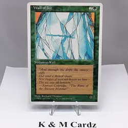 MTG - 4th Edition - Wall of Ice - Uncommon - Near Mint - Image 1