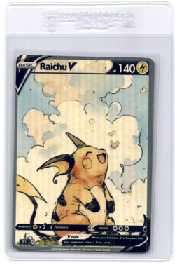 CustomMade madeTOorder full art HOLO pokemon card PTL435 Raichu Read desc - Image 1