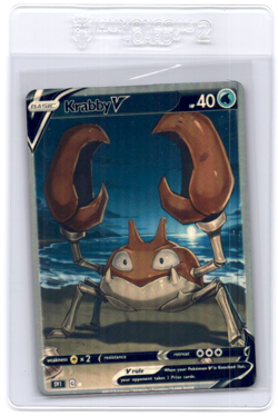 CustomMade madeTOorder full art HOLO pokemon card PTL464 Krabby Read desc - Image 1
