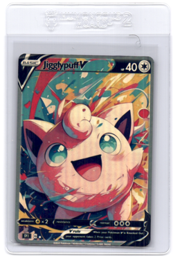 CustomMade madeTOorder full art HOLO pokemon card PTL444 Jigglypuff Read desc - Image 1