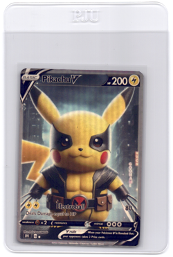 CUSTOMmade madeTOorder full art holo pokemon card PTL102 Pikachu - Image 1