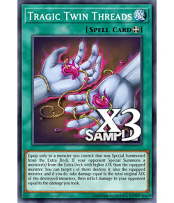 3X Tragic Twin Threads DOOD-EN071 C Doom of Dimensions NM 1st Ed Yugioh - Image 1