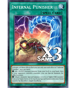 3X Infernal Punisher DOOD-EN069 C Doom of Dimensions NM 1st Ed Yugioh - Image 1