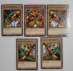 Exodia The Forbidden One Yugioh Complete 5 card Set LDK2-ENY04-08 Commons - Image 1