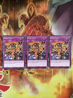 RATE-EN076 x3 Void Feast Raging Tempest Common 1st Edition YuGiOh Card - Image 1