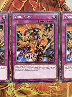 RATE-EN076 x3 Void Feast Raging Tempest Common 1st Edition YuGiOh Card - Image 3