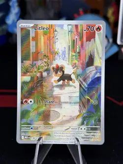 Litleo 139/132 Illustration Rare Pokemon Card Mega Evolutions - English TCG - Image 1