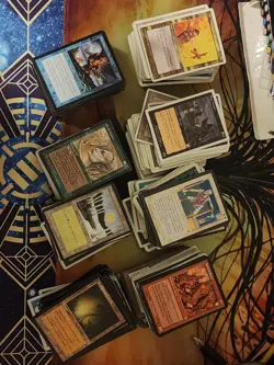 4 Pounds Of Old Magic The Gathering Cards. White And Black Border!!!! - Image 3