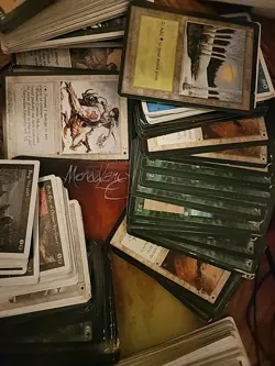 4 Pounds Of Old Magic The Gathering Cards. White And Black Border!!!! - Image 4