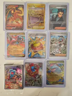 Pokemon Lot Of 110 Cards-Full Arts, Ex’s, Sir’s, V-star, Holos, & More - Image 4