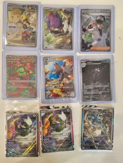 Pokemon Lot Of 102 Cards-Full Arts, Ex’s, Sir’s, V-star, Holos, & More - Image 2
