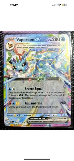 COMPLETE Eeveelution English EX 9 Card Set NM Prismatic Evolutions! Pack Fresh - Image 2