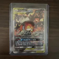 Reshiram & Charizard GX Tag Team Holographic 2019 Pokemon Collectible Card - Image 1