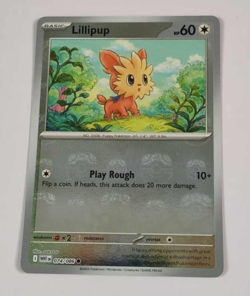 Lillipup 074/086 White Flare Master Ball Pattern Pokemon Card NM - Image 1