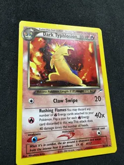 Pokemon TCG Dark Typhlosion Neo Destiny Holo Rare Card 10/105 NM - Image 1