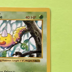 Pokemon TCG Weedle 1st Edition Card Base Set Shadowless 69/102 Near Mint - Image 4