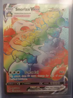 Pokemon TCG Sword & Shield 206/202 Snorlax VMAX Rainbow Secret Rare Card *MINT* - Image 3