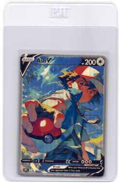 CUSTOMmade madeTOorder full art holo pokemon card Ash PTL34 - Image 1