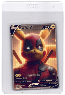 CUSTOMmade madeTOorder full art holo pokemon card PTL100 Pikachu - Image 1