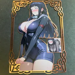 Goddess Story Gold METAL Card - Maiden Party - Serial Number #/100! Hinata Anime - Image 1