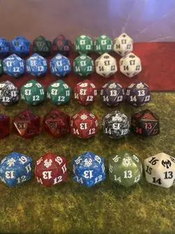 Lot of 50 MTG Spindown D20 Dice Magic the Gathering - Image 3