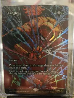Magic The Gathering Spider-Man Tangle #38 Borderless Foil Instant - Image 1